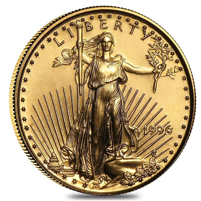 1996 $5 1/10 Oz. American Eagle Gold Bullion Coin
