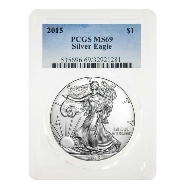 2015 1 oz Silver American Eagle PCGS MS 69