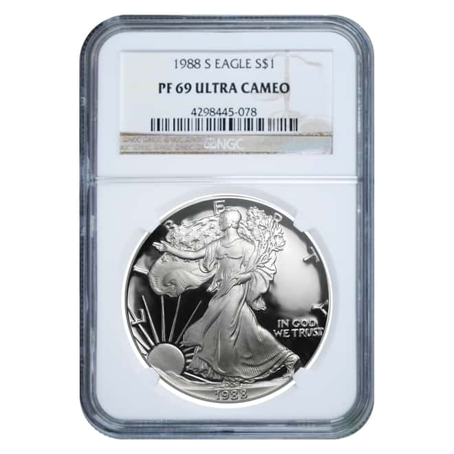 1988 S 1 oz Proof Silver American Eagle NGC PF 69 UCAM
