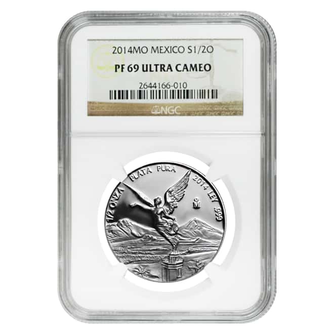 2014 1/2 oz Mexican Proof Silver Libertad NGC PF 69 UCAM