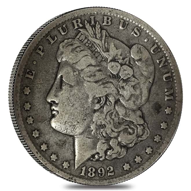 1892 O Silver Morgan Dollar Fine