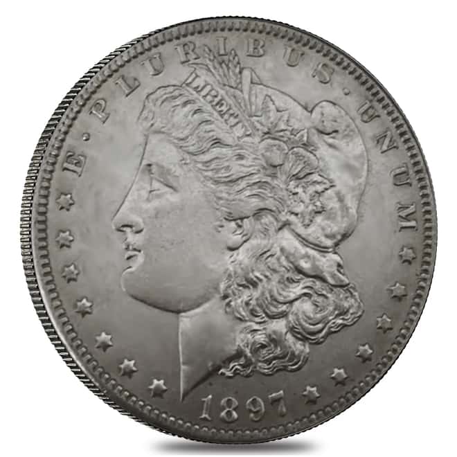 1897 O Silver Morgan Dollar AU