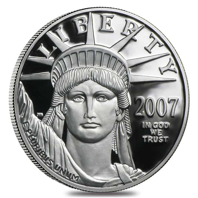 2007 W 1 oz Platinum American Eagle Proof Coin (w/Box & COA)