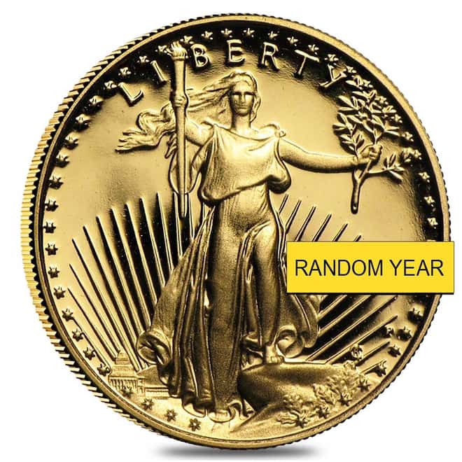 1/10 oz Proof Gold American Eagle (Random Year, w/Box & COA)