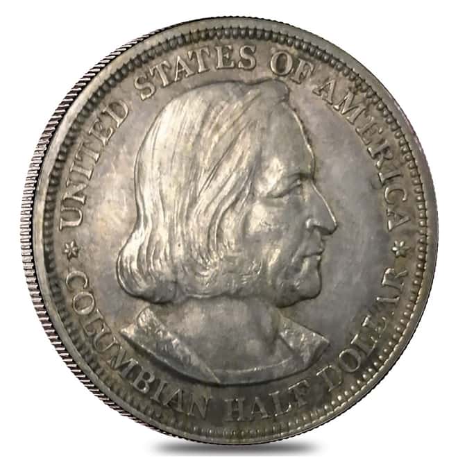 1892/93 Columbian Expo Half Dollar 90% Silver Commem AU