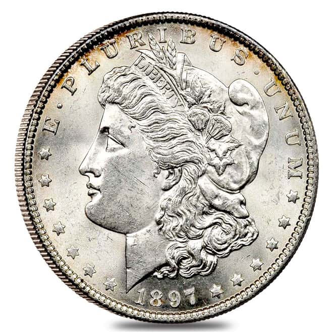 1897 Silver Morgan Dollar BU