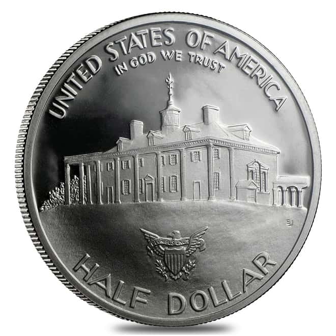 1982 S/D Washington Half Dollar 90% Silver Commem Proof/BU (w/Box & COA)