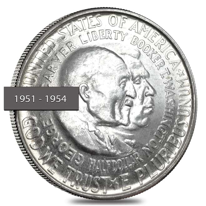 Washington Carver Half Dollar 90% Silver Commem BU (1951 - 1954, Random Year)
