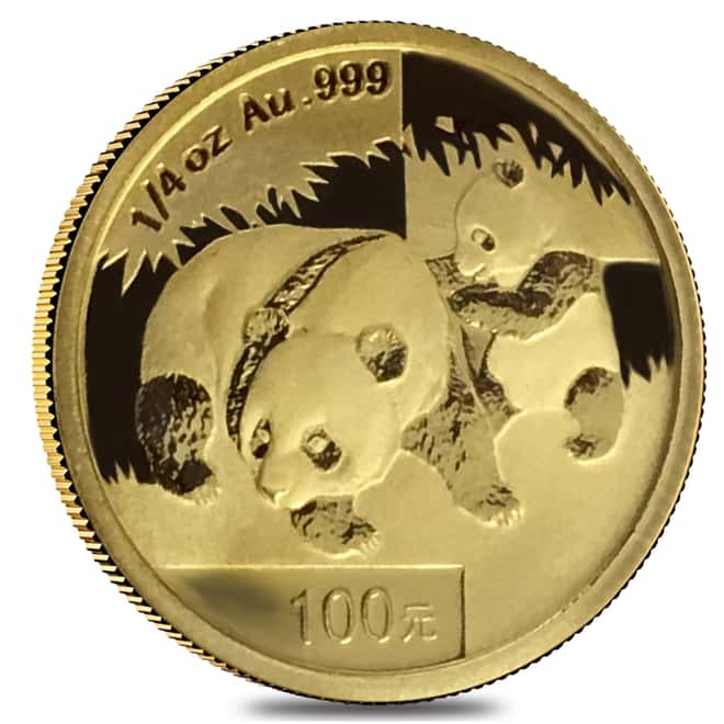 2008 1/4 oz Chinese Gold Panda 100 Yuan .999 Fine BU (Sealed)