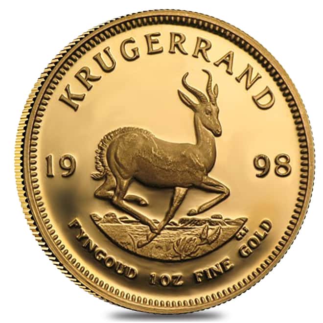 1998 South Africa 1 oz Proof Gold Krugerrand