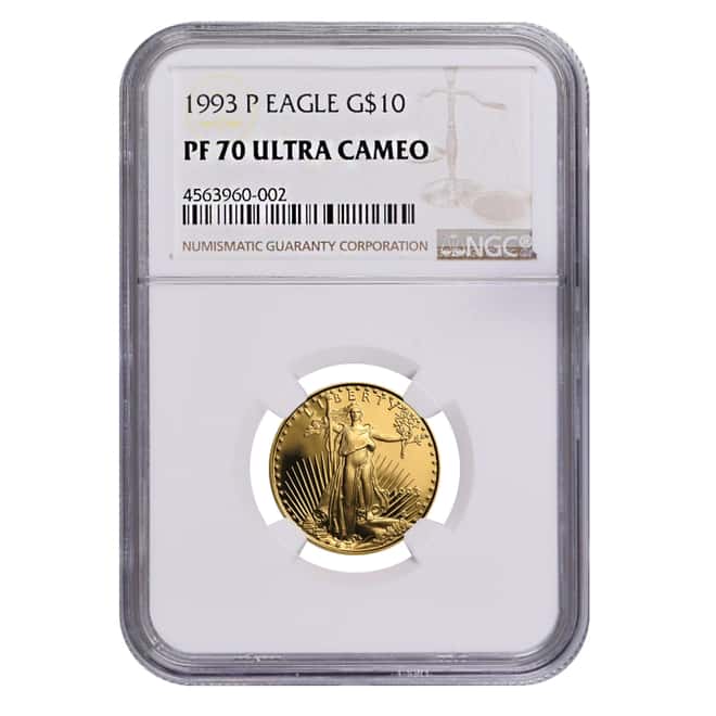 1993 P 1/4 oz $10 Proof Gold American Eagle NGC PF 70 UCAM