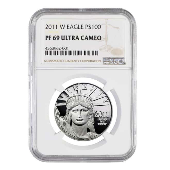 2011 W 1 oz $100 Platinum American Eagle Proof Coin NGC PF 69 UCAM