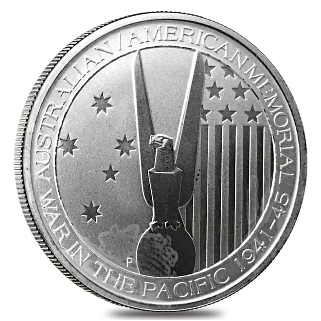 2013 Australia 1/2 oz Silver War in the Pacific Coin Perth Mint .999 Fine (Cull)