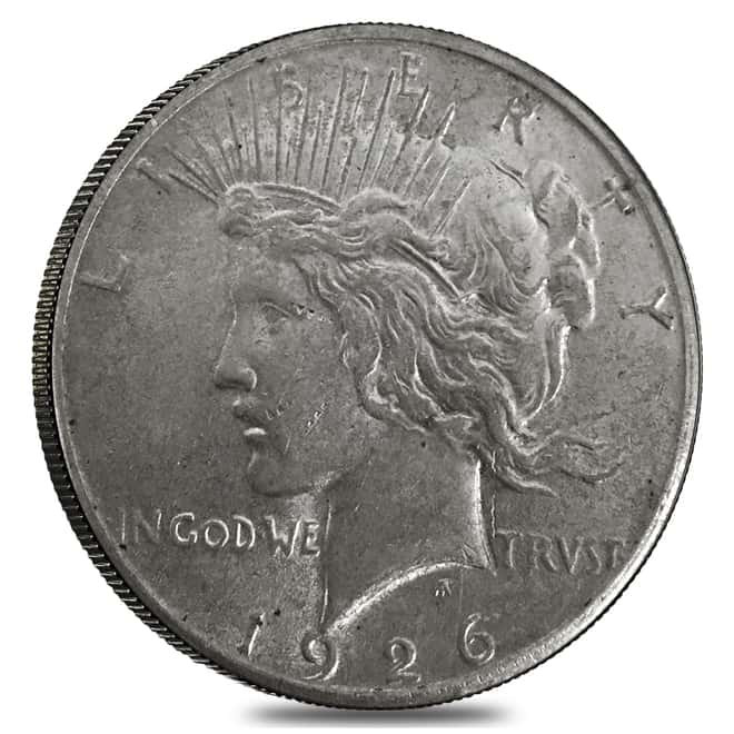 1926 Silver Peace Dollar AU