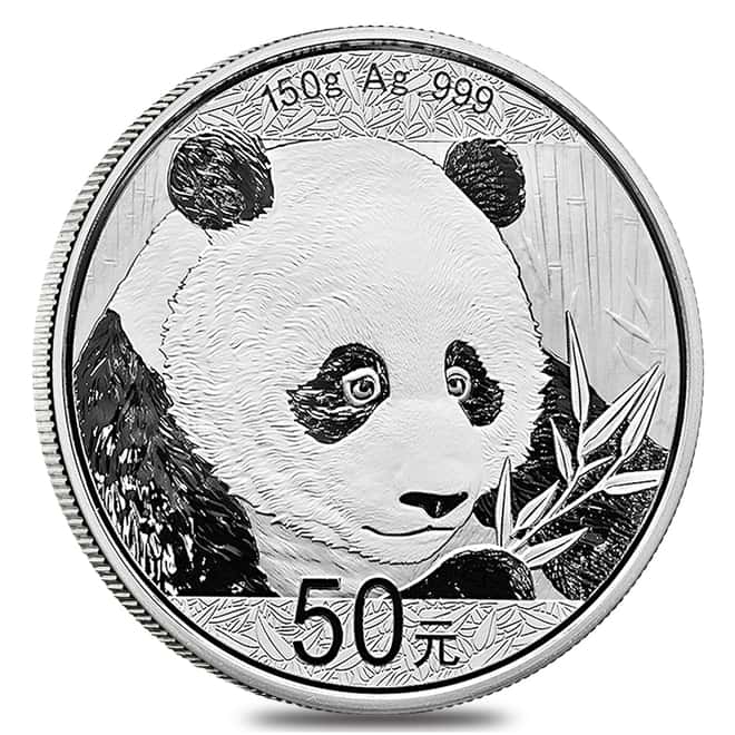 2018 150 gram Chinese Silver Panda 50 Yuan .999 Fine Proof (w/Box & COA)