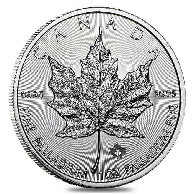 2018 1 oz Palladium Canadian Maple Leaf Coin $50 .9995 Fine BU (Sealed) 