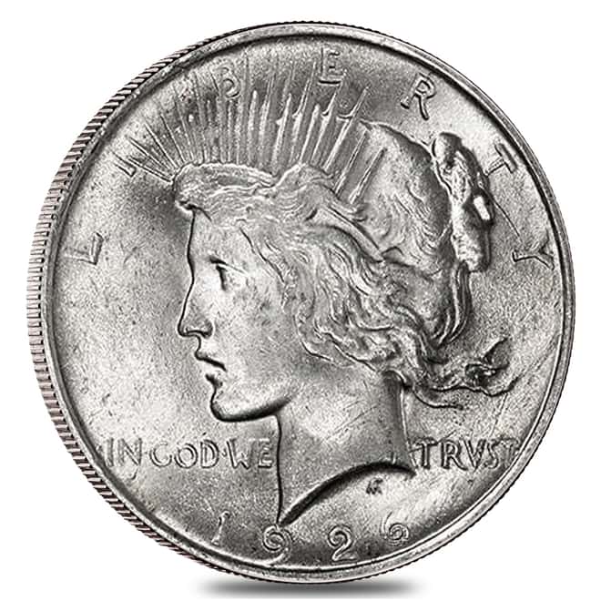 1926 S Silver Peace Dollar AU