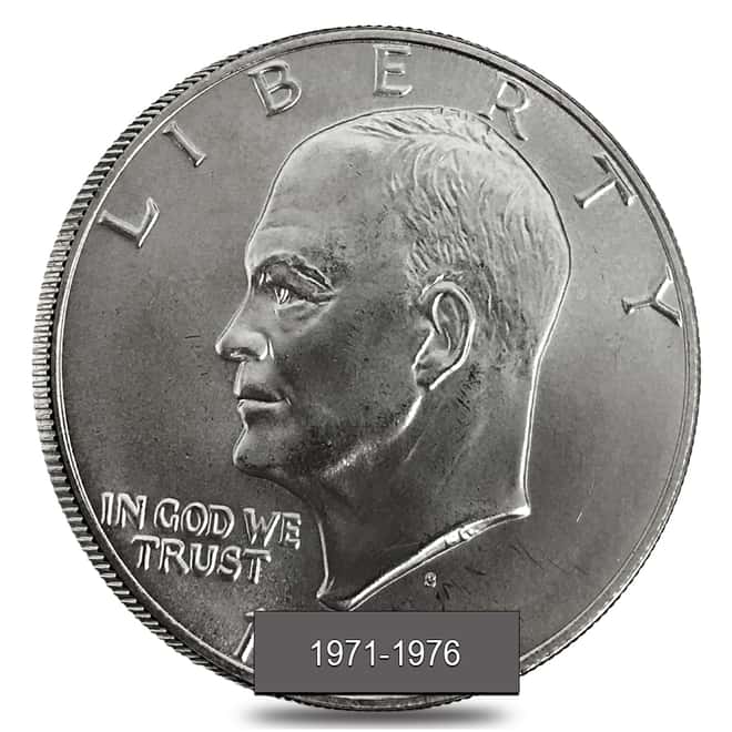 Roll of 20 - 1971-1976 40% Silver Eisenhower Dollar BU (Random Year)