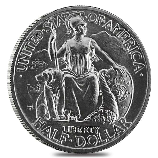 1935-S California Pacific International Expo Half Dollar 90% Silver Commem BU