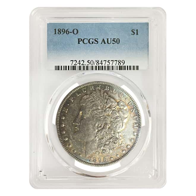 1896-O Silver Morgan Dollar PCGS AU 50