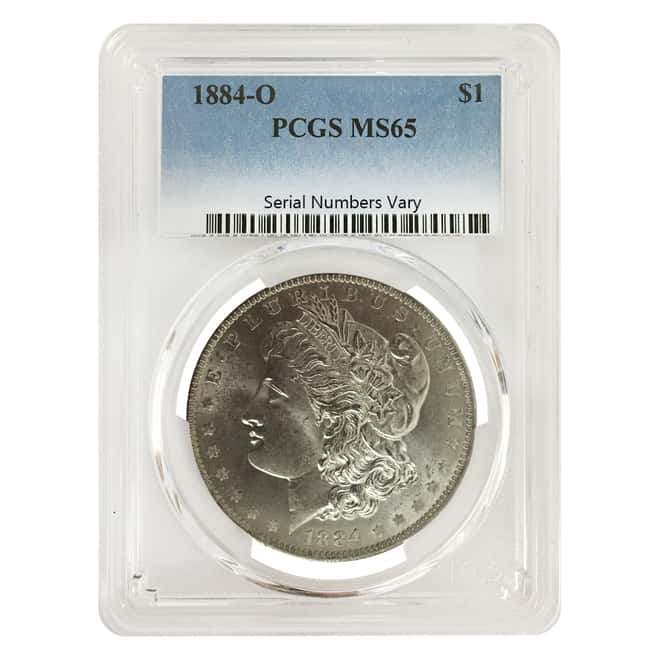1884-O Silver Morgan Dollar PCGS MS 65