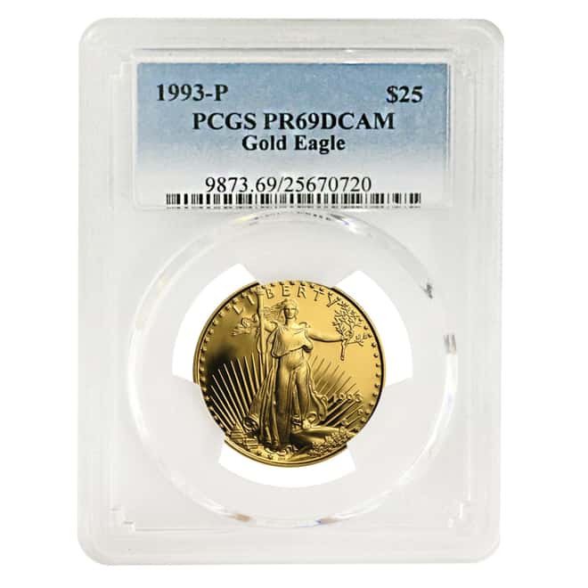 1993-P 1/2 oz $25 Proof Gold American Eagle PCGS PF 69 DCAM