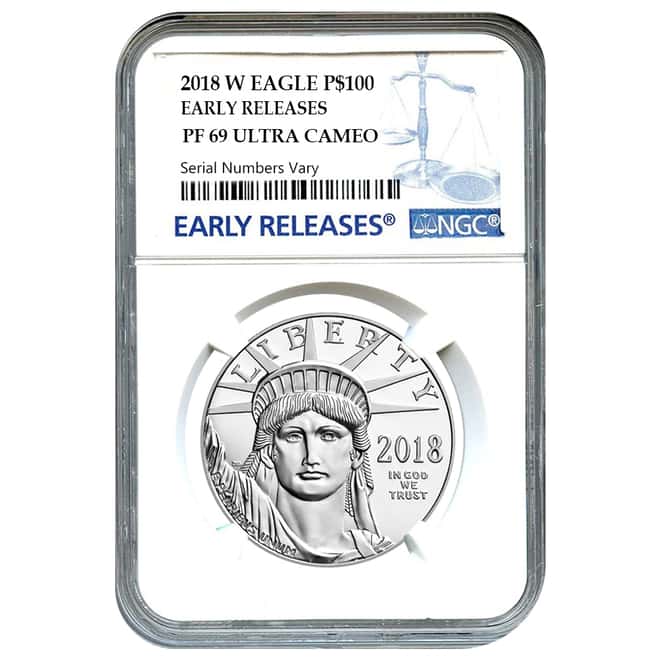 2018-W 1 oz Platinum American Eagle Proof Coin NGC PF 69 UCAM Early Releases