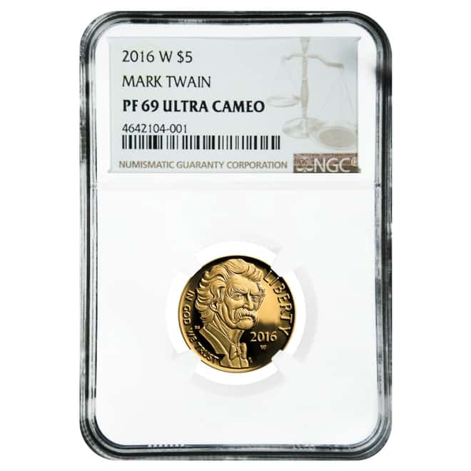 2016 W Gold $5 Proof Commemorative Mark Twain NGC PF 69 UCAM