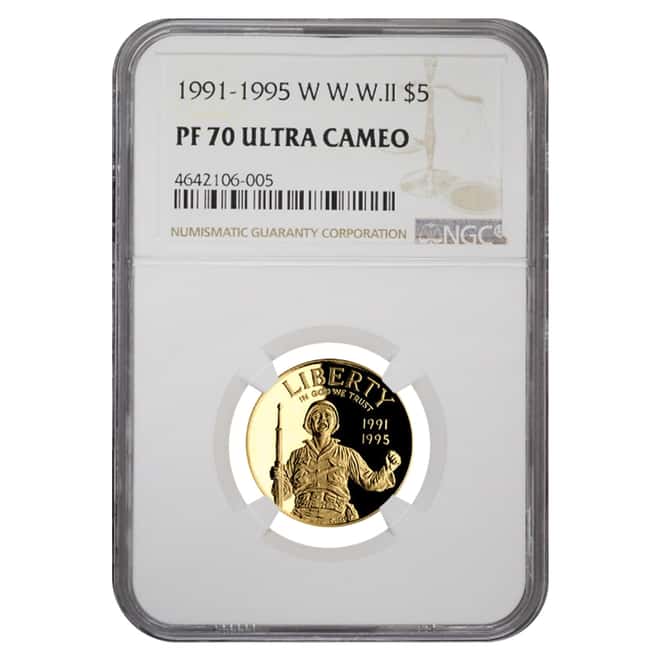 2011 W Gold $5 Proof Commemorative US Army NGC PF 70 UCAM