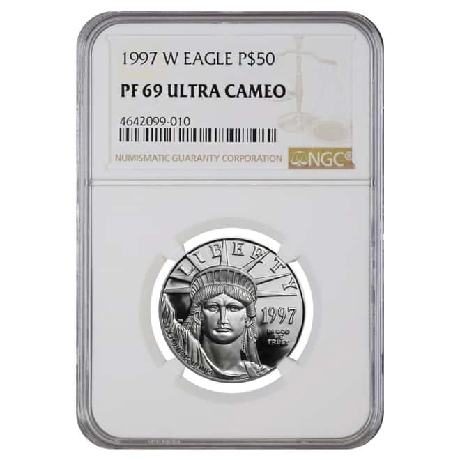 1997 W 1/2 oz $50 Platinum American Eagle Proof Coin NGC PF 69 UCAM