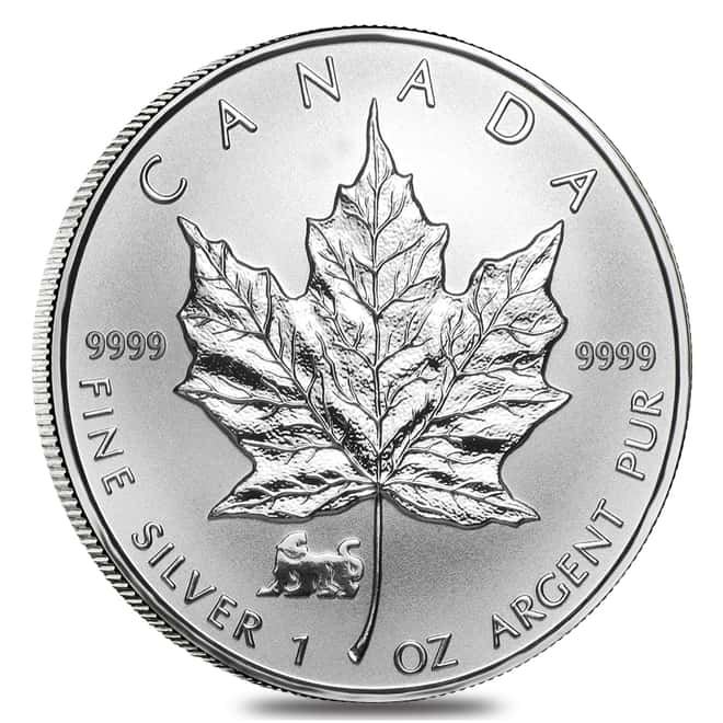 1998 1 oz Silver Canadian Maple Leaf Lunar Tiger Privy .9999 Fine $5 Coin BU (Sealed)