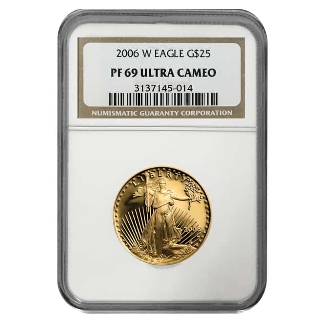 2006 W 1/2 oz $25 Proof Gold American Eagle NGC PF 69 UCAM