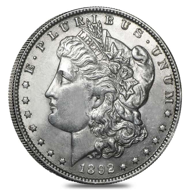 1892 O Silver Morgan Dollar AU