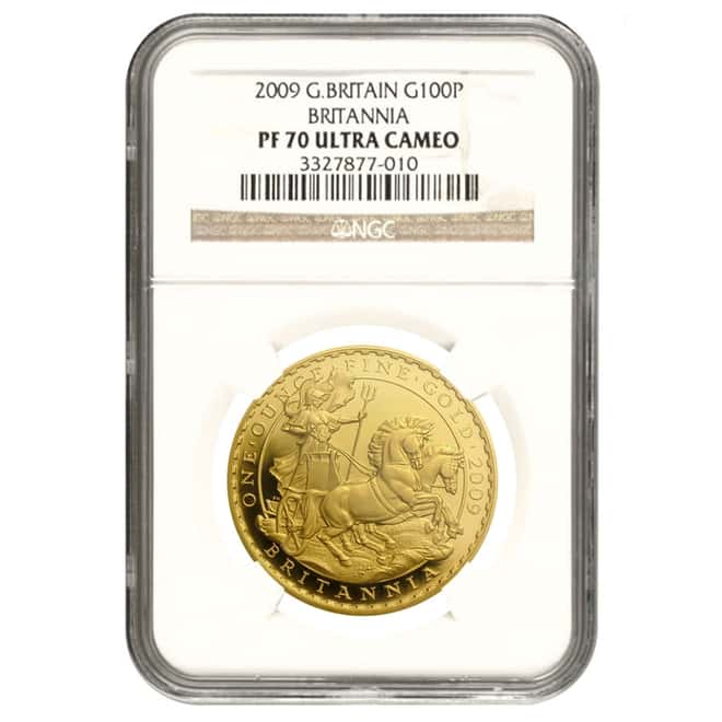 2009 Great Britain 1 oz Proof Gold Britannia Coin NGC PF 70 UCAM