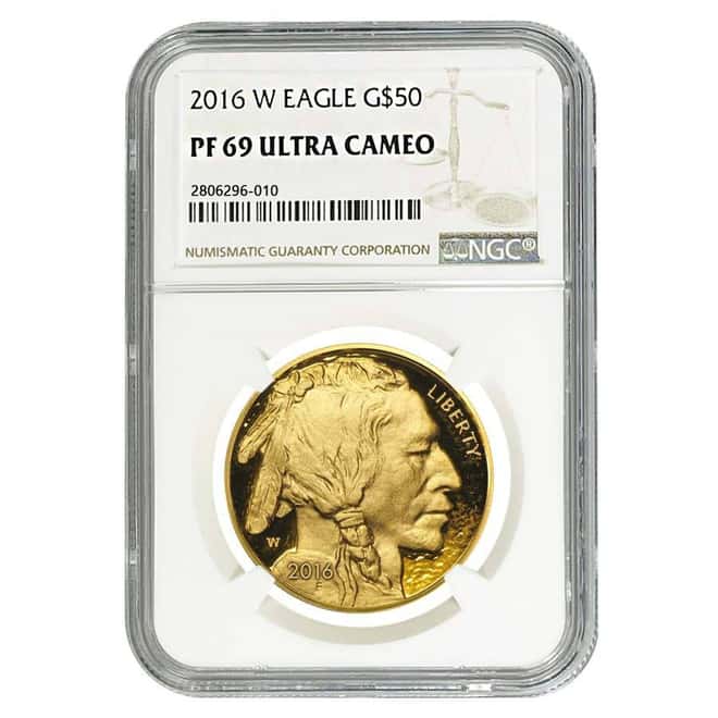2016-W 1 oz $50 Gold American Buffalo Proof Coin NGC PF 69