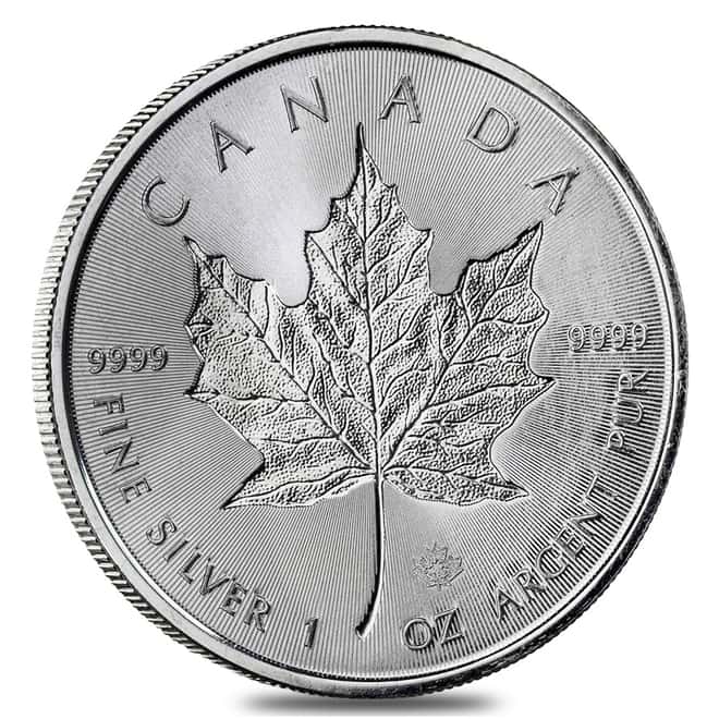 2018 1 oz Silver Canadian Incused Maple Leaf .9999 Fine $5 Coin BU