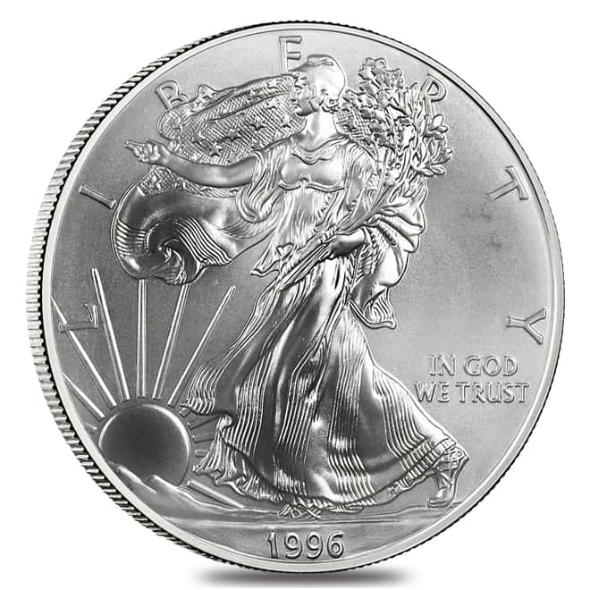 Roll of 20 - 1996 1 oz Silver Eagles Key Date (Circulated)