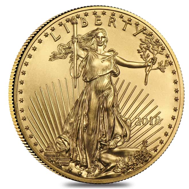 2018 1 oz Gold American Eagle $50 Coin BU