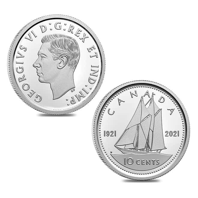 2021 Canada 2.03 oz 100th Anniv of Bluenose Proof Silver 7-Coin Set (w/Box & COA)