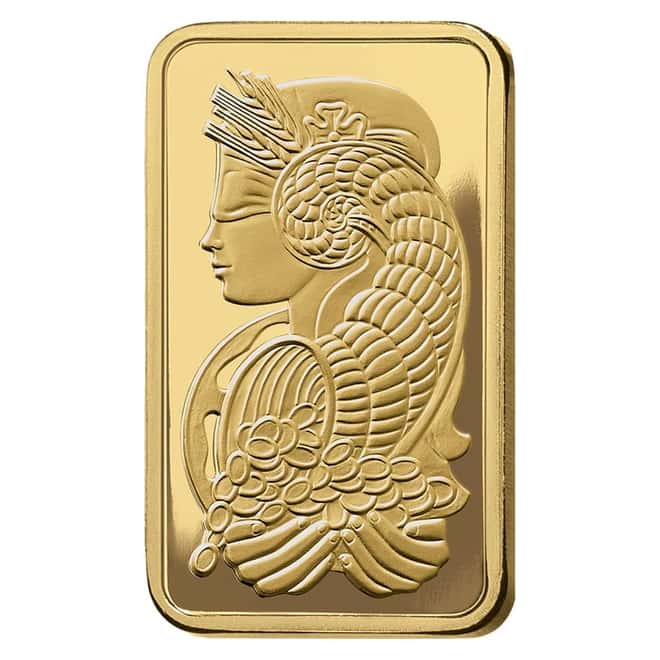 10 Gram Gold Bar PAMP Suisse Lady Fortuna Veriscan .9999 Fine (in Assay)