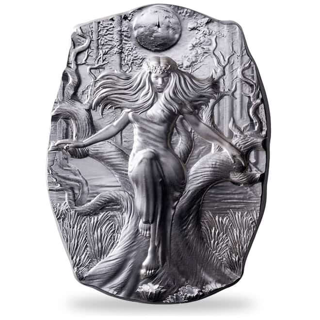 10 oz Argentia Goddess Mara High Relief Silver Bar .9999 Fine
