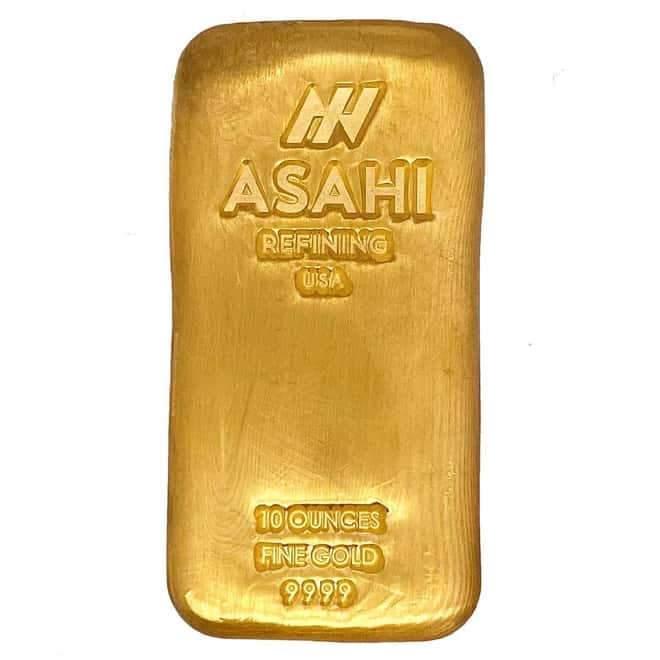10 oz Asahi Cast Gold Bar