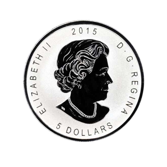 2015 1 oz Silver Canadian Maple Leaf E=mc2 Privy NGC PF 69 - Early Releases Blue Label Retro Holder