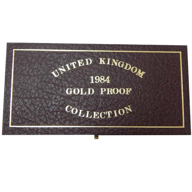 1984 Great Britain UK 3-Coin Gold Proof Set (w/Box & COA)