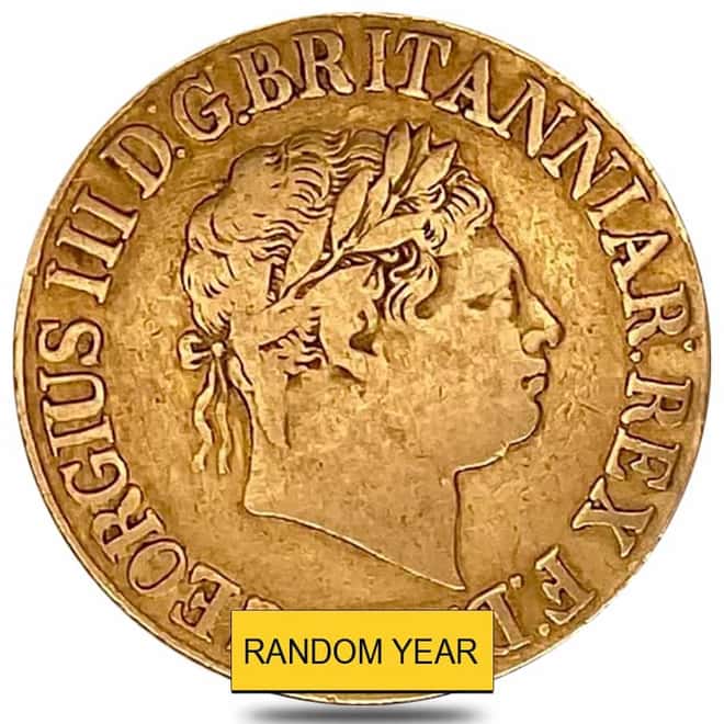 1817-1820 Great Britain Gold Sovereign George III Circ (Random Year)