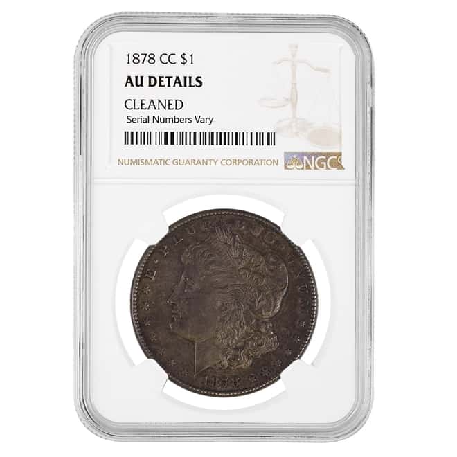 1878-CC Morgan Silver Dollar $1 NGC AU Details