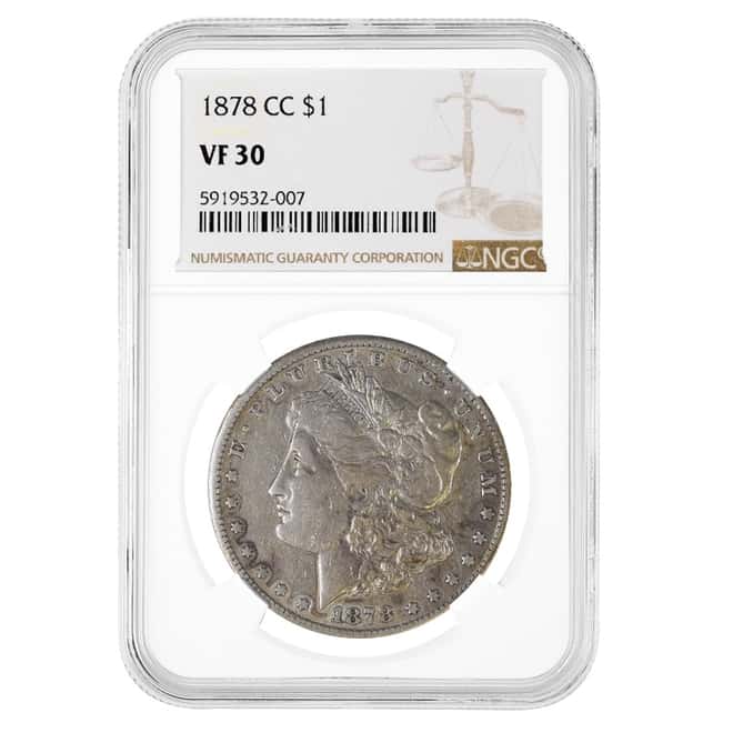 1878-CC Morgan Silver Dollar $1 NGC VF 30