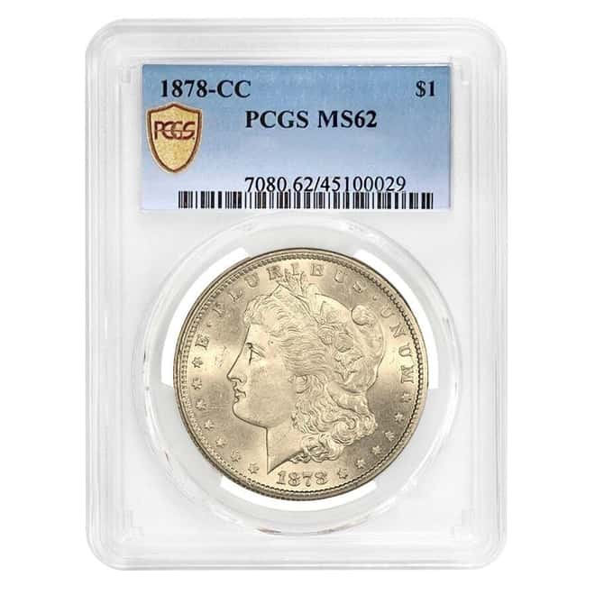 1878 CC Morgan Silver Dollar $1 PCGS MS 62