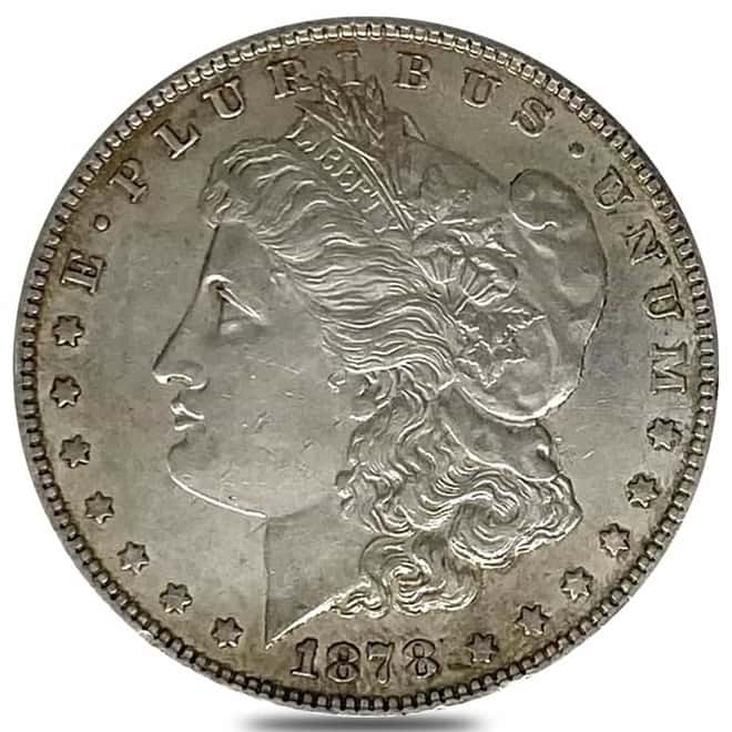 1878 Morgan Silver Dollar $1 7/8 Tailfeathers AU