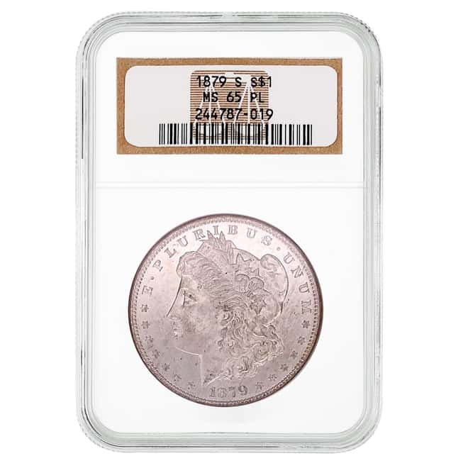 1879-S Morgan Silver Dollar $1 NGC MS 65 PL
